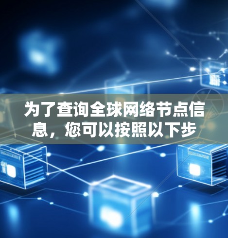 为了查询全球网络节点信息，您可以按照以下步骤进行操作